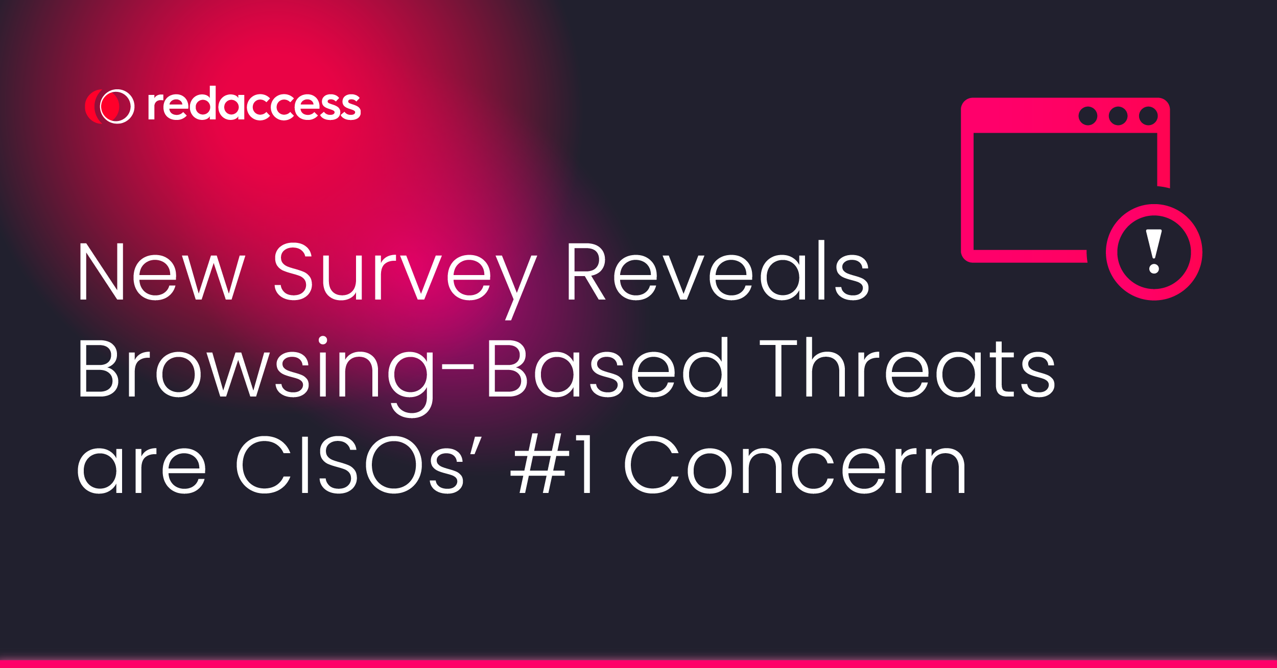 State of Hybrid Work and Browsing Security Survey Report - RedAccess