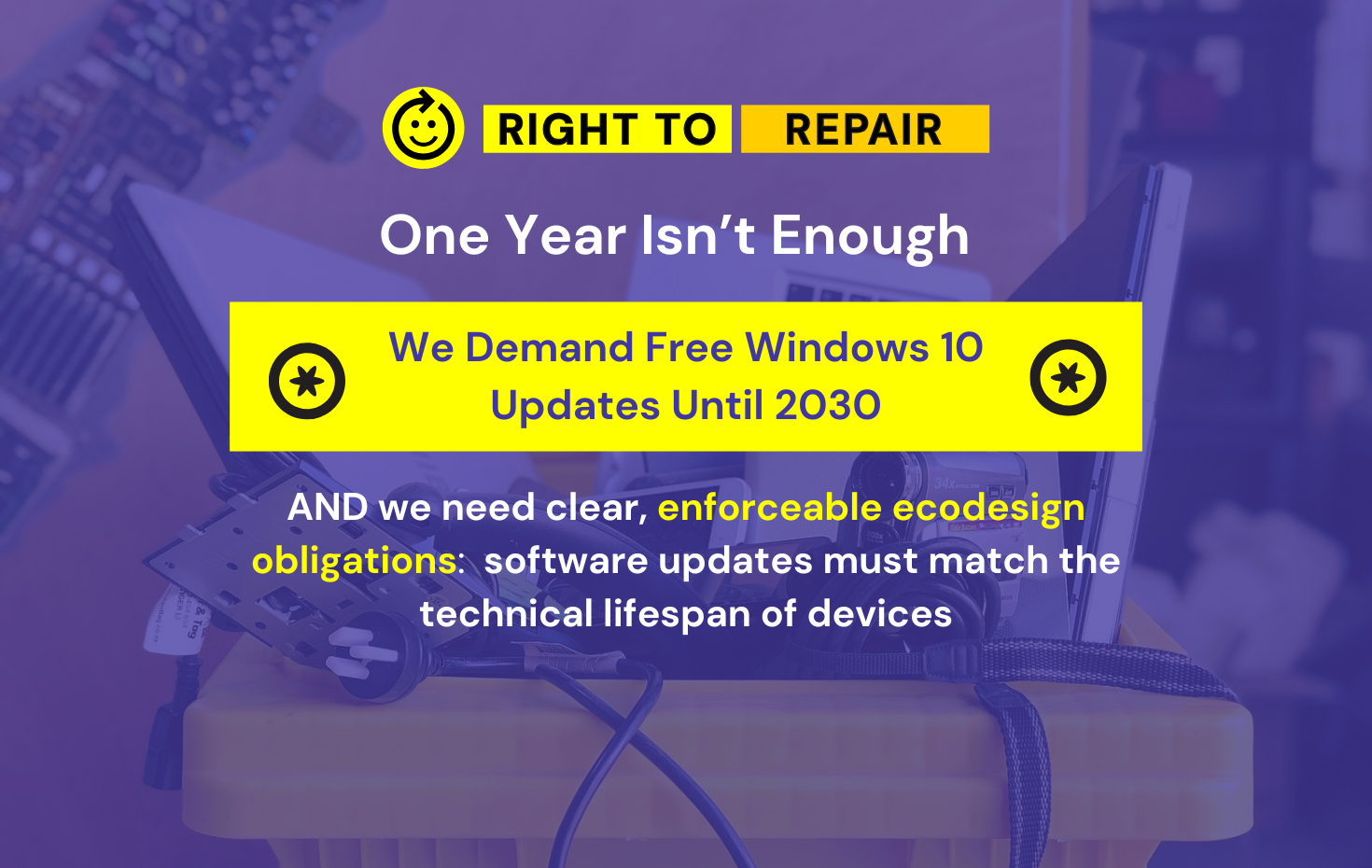 One Year Isn’t Enough: We Demand Free Windows 10 Updates Until 2030 - Right to Repair Europe