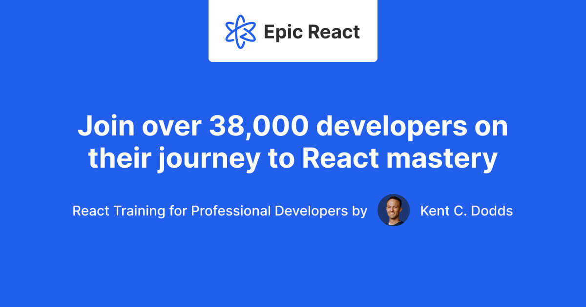 Newsletter | Epic React by Kent C. Dodds