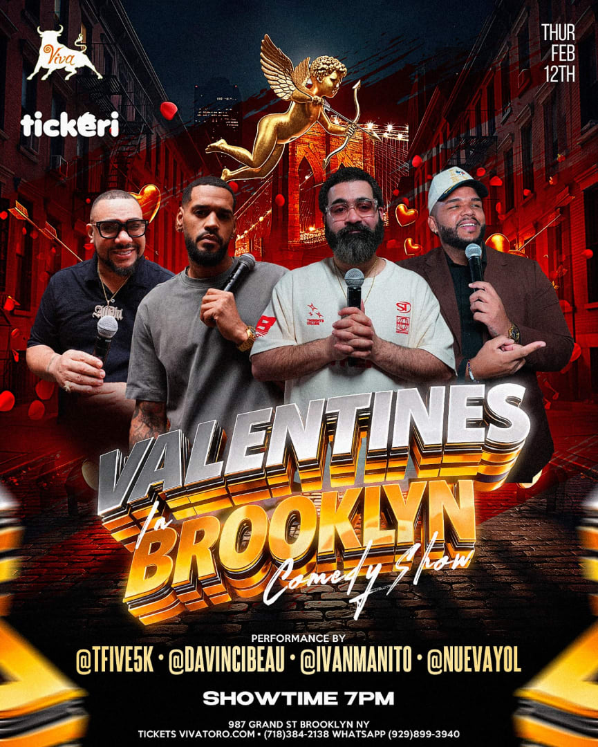 Valentine's Day in Brooklyn Comedy Show in Brooklyn - Tickets 2026-02-12 | Viva Toro