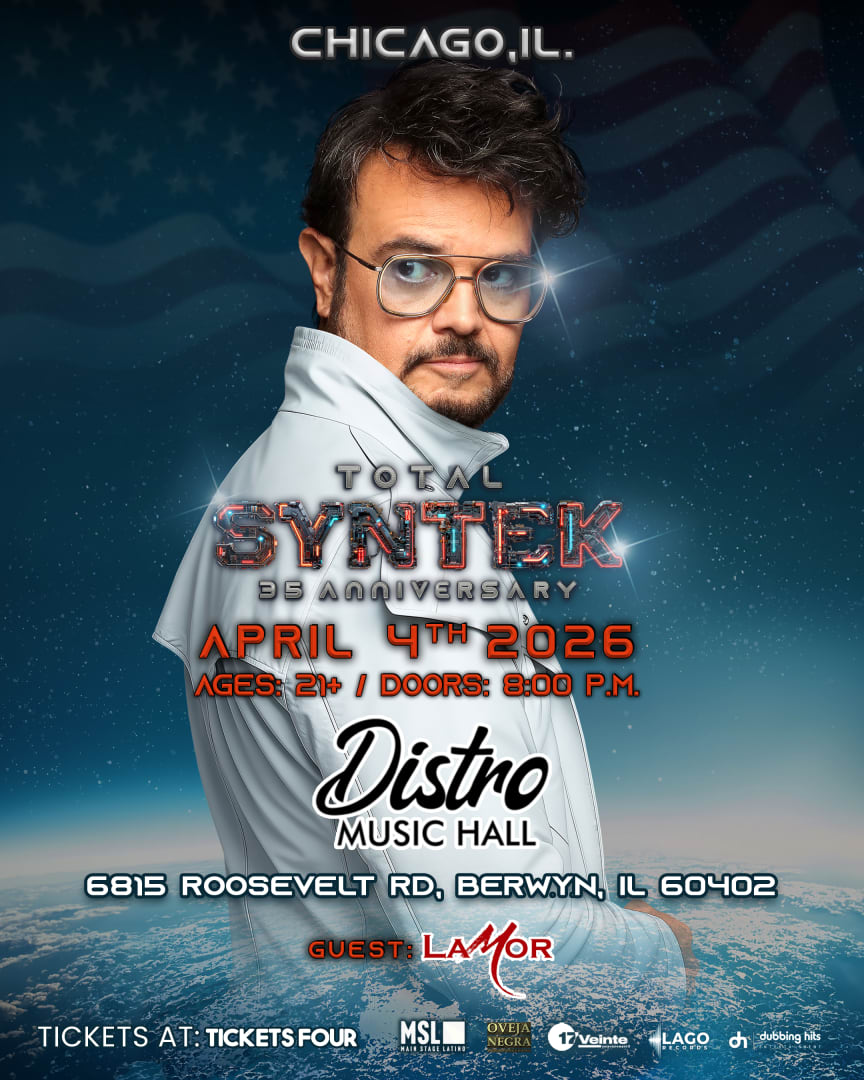 🔥 TOTAL SYNTEK – 35 ANIVERSARIO 🔥 Aleks Syntek in Berwyn - Tickets 2026-04-04 | Distro Music Hall