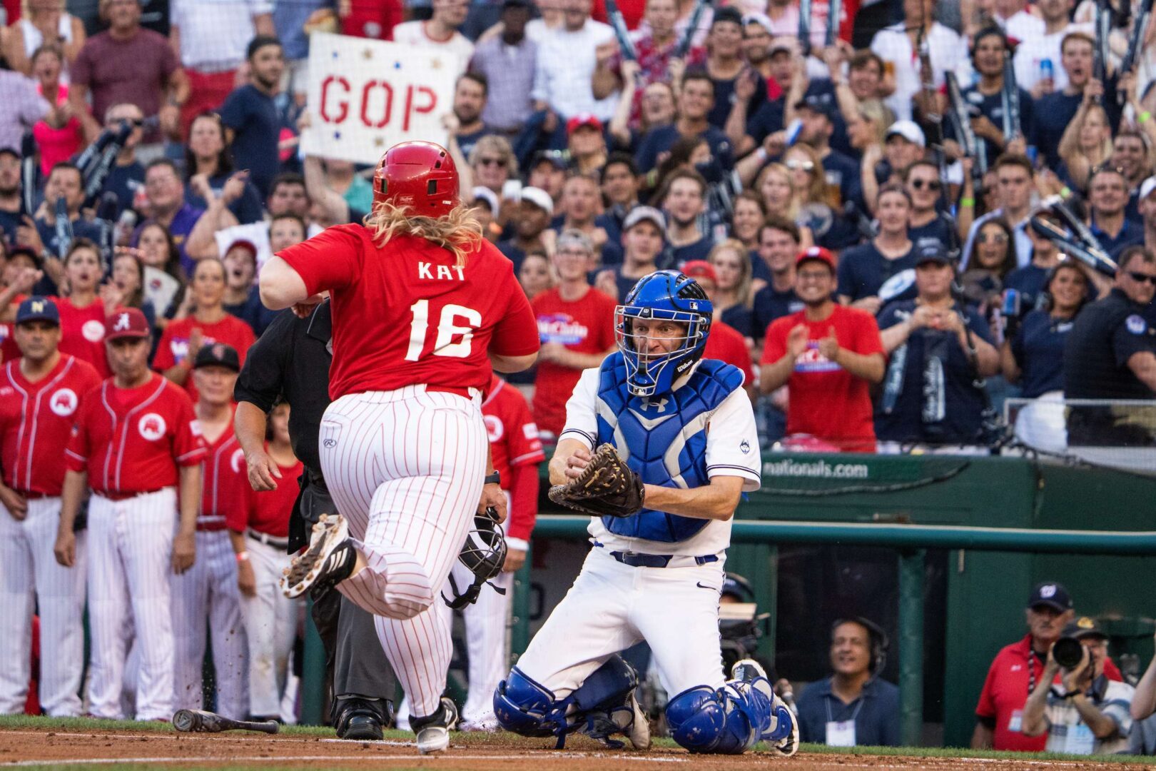 Republicans dominate rainy Congressional Baseball Game – Roll Call