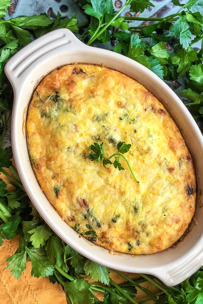 Baked Sweet Potato Frittata - Rosemary & Maple