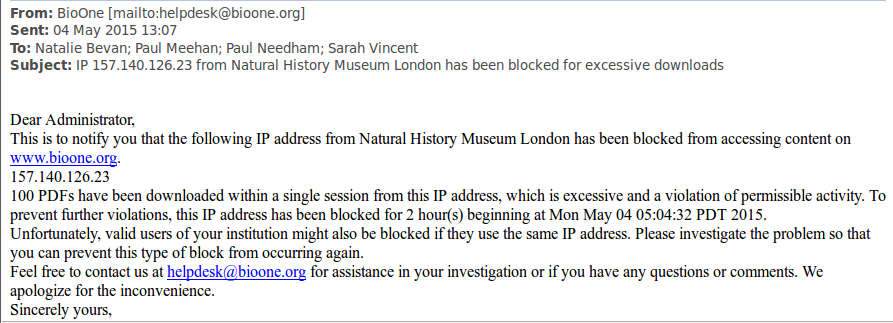 Traditional Publishers: please stop blocking research - Ross Mounce