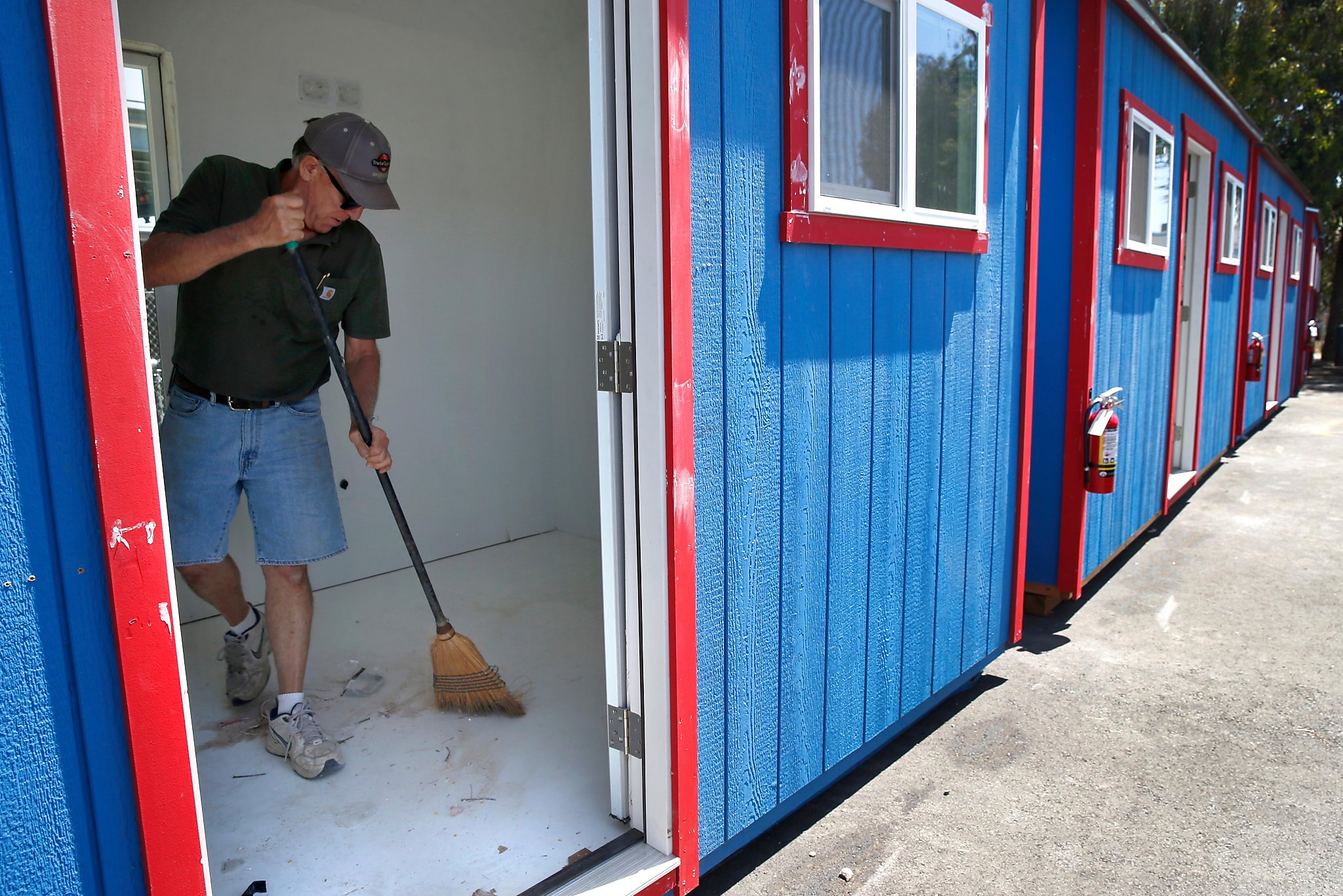 Oakland opens fifth cabin site for homeless in West Oakland