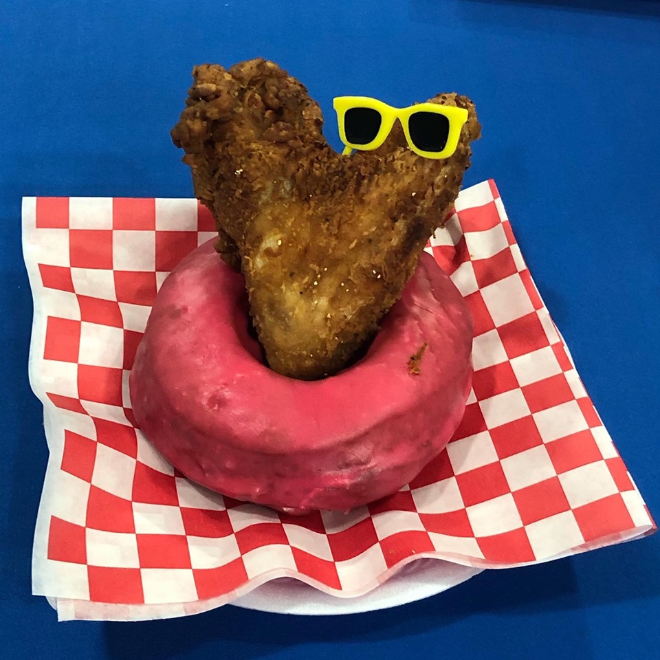There's going to be a Big Red doughnut topped with a chicken wing at the Texas State Fair