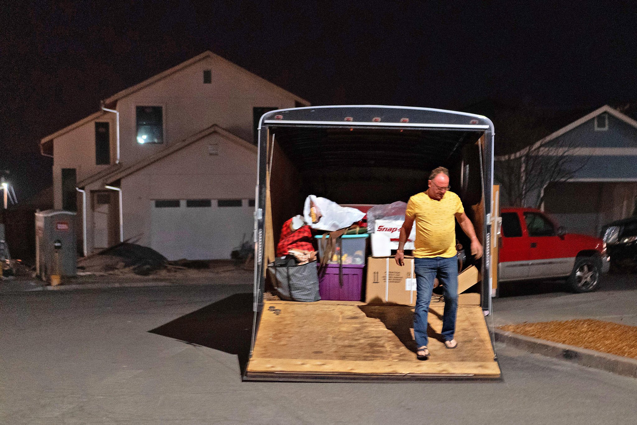 Fire evacuees say goodbye to homes. For some, it’s not the first time
