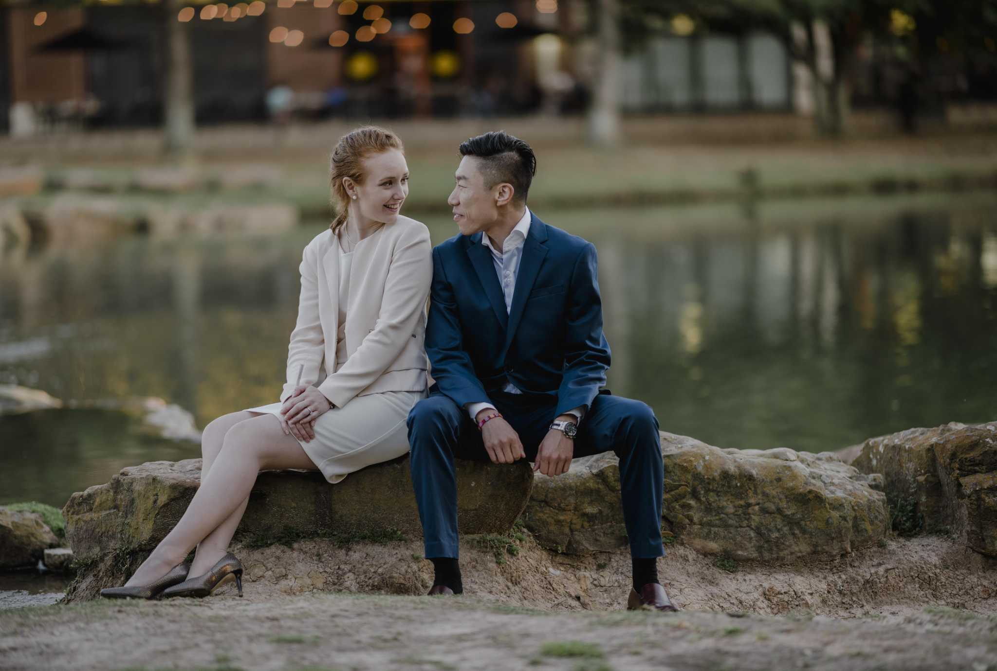 He's from China. She's from Italy. Like many in Houston, their wedding is on hold, due to COVID-19.