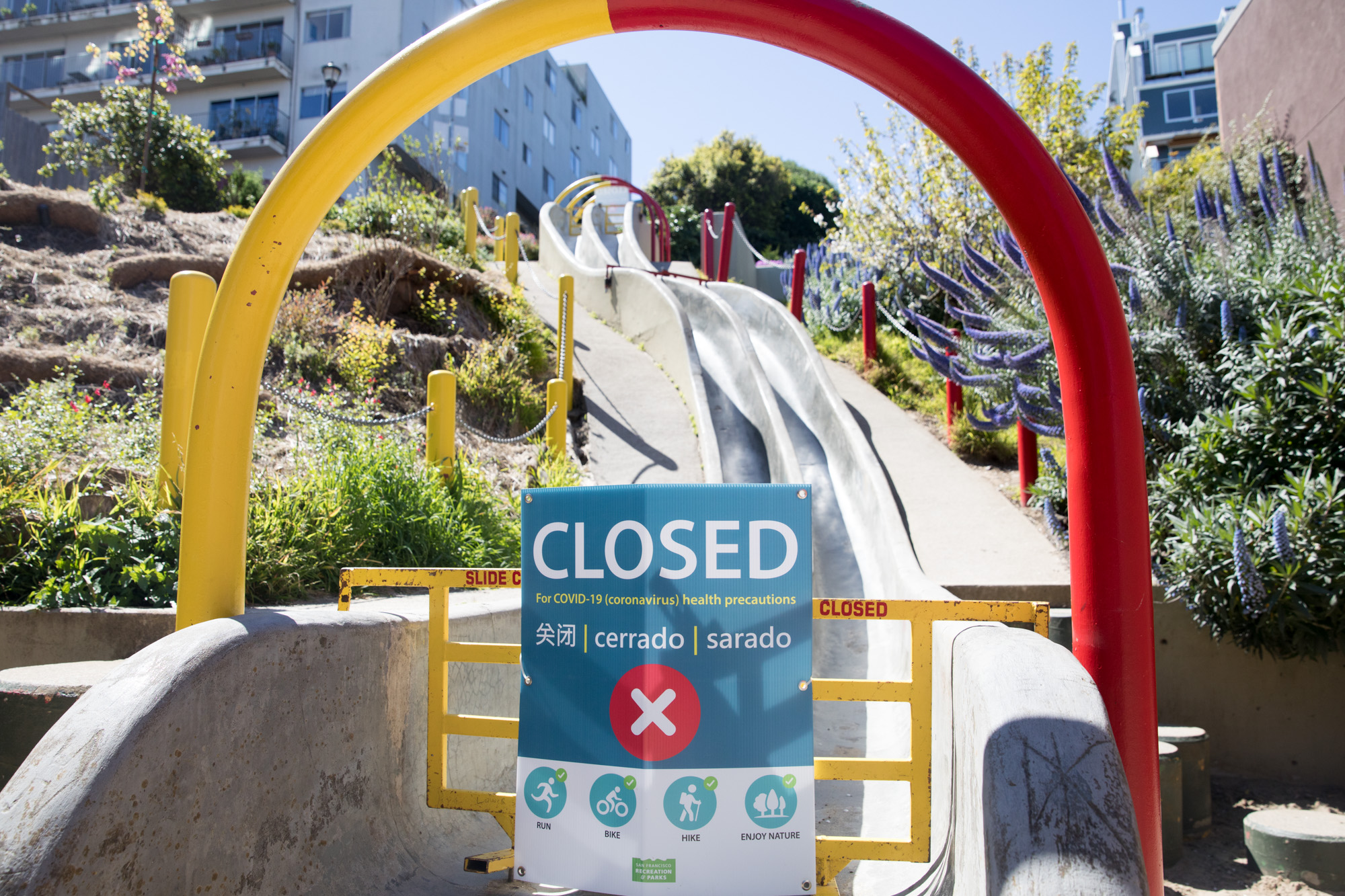 Coronavirus empties playgrounds, courts across San Francisco