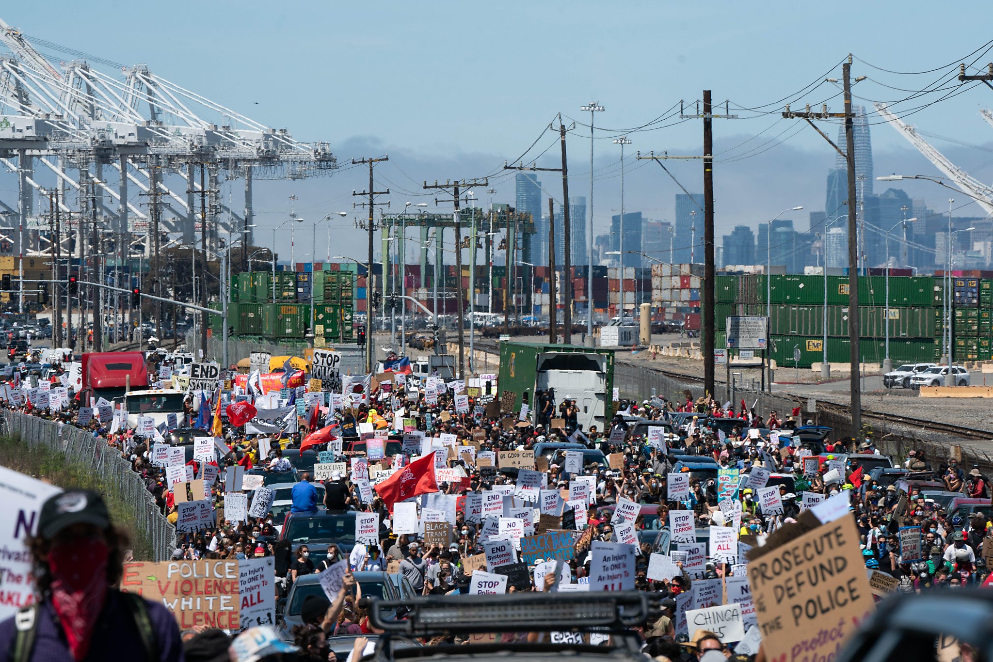 Crowds take to Bay Area streets to celebrate Juneteenth, protest racism and police brutality