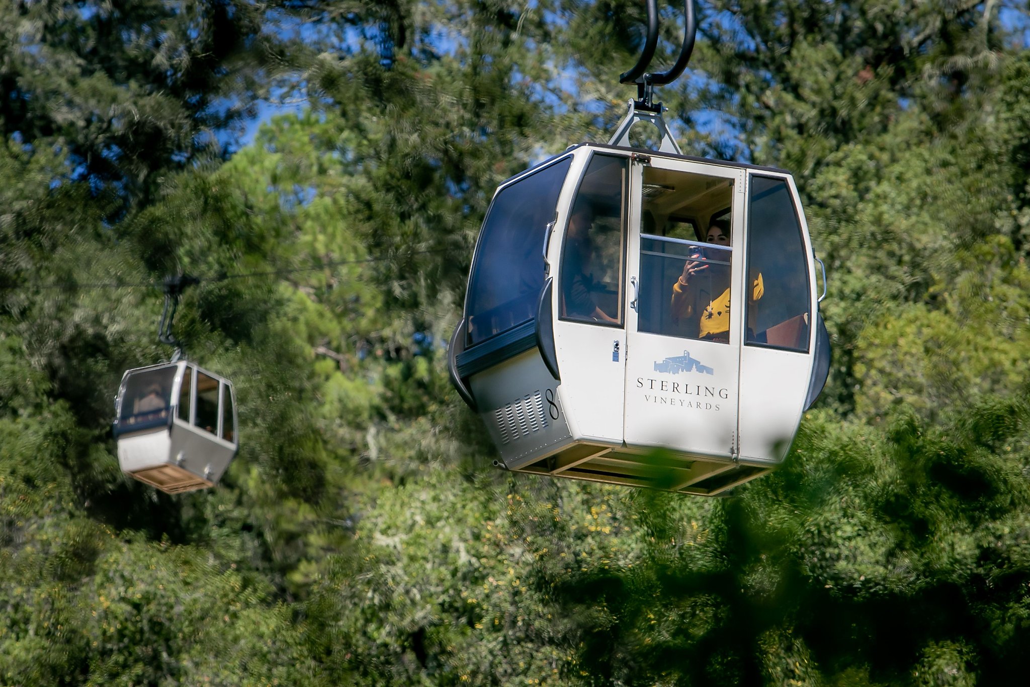 Sterling Vineyards’ tram and tasting are quintessential Napa