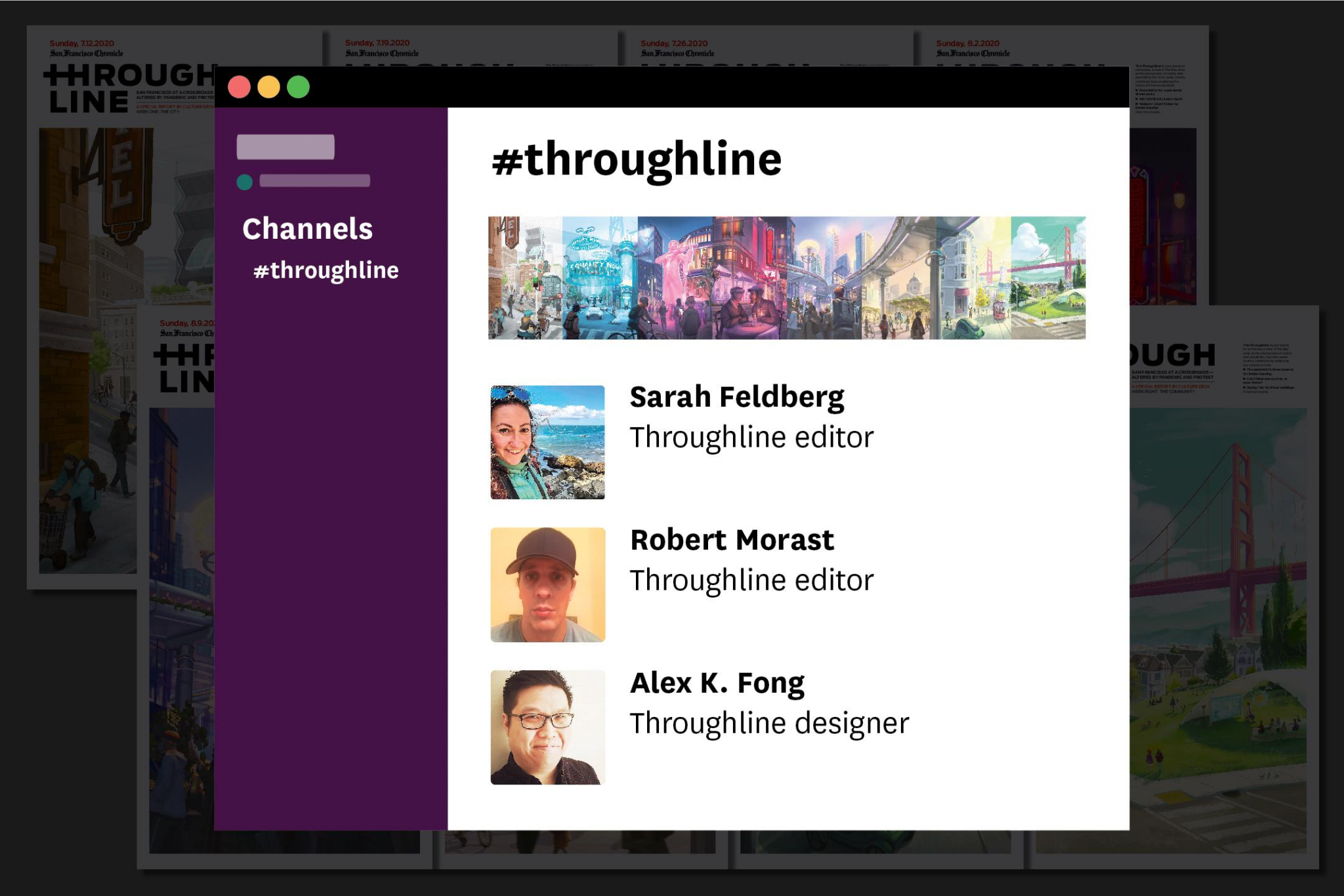 The future is past: A wrap-up conversation with the editors and designer of the Throughline