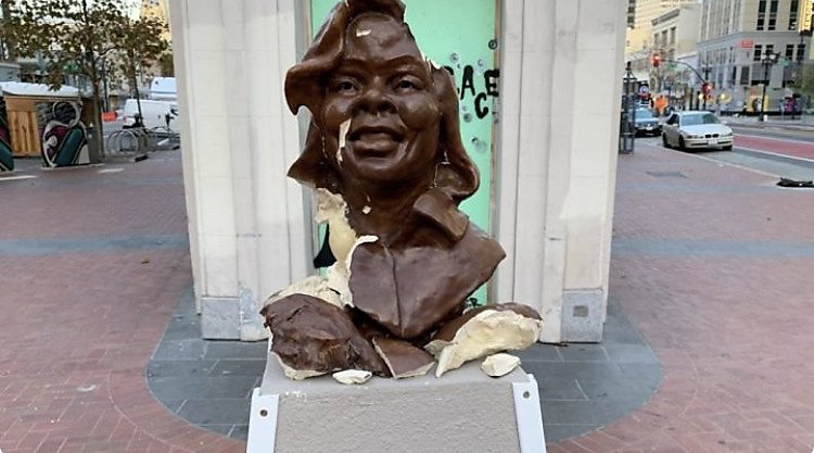 After Breonna Taylor sculpture smashed in Oakland, artist denounces ‘racist intimidation’