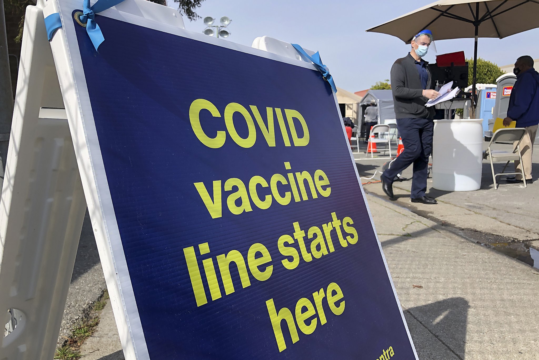 California’s vaccine sites don’t all require proof of eligibility, leaving room for line jumpers