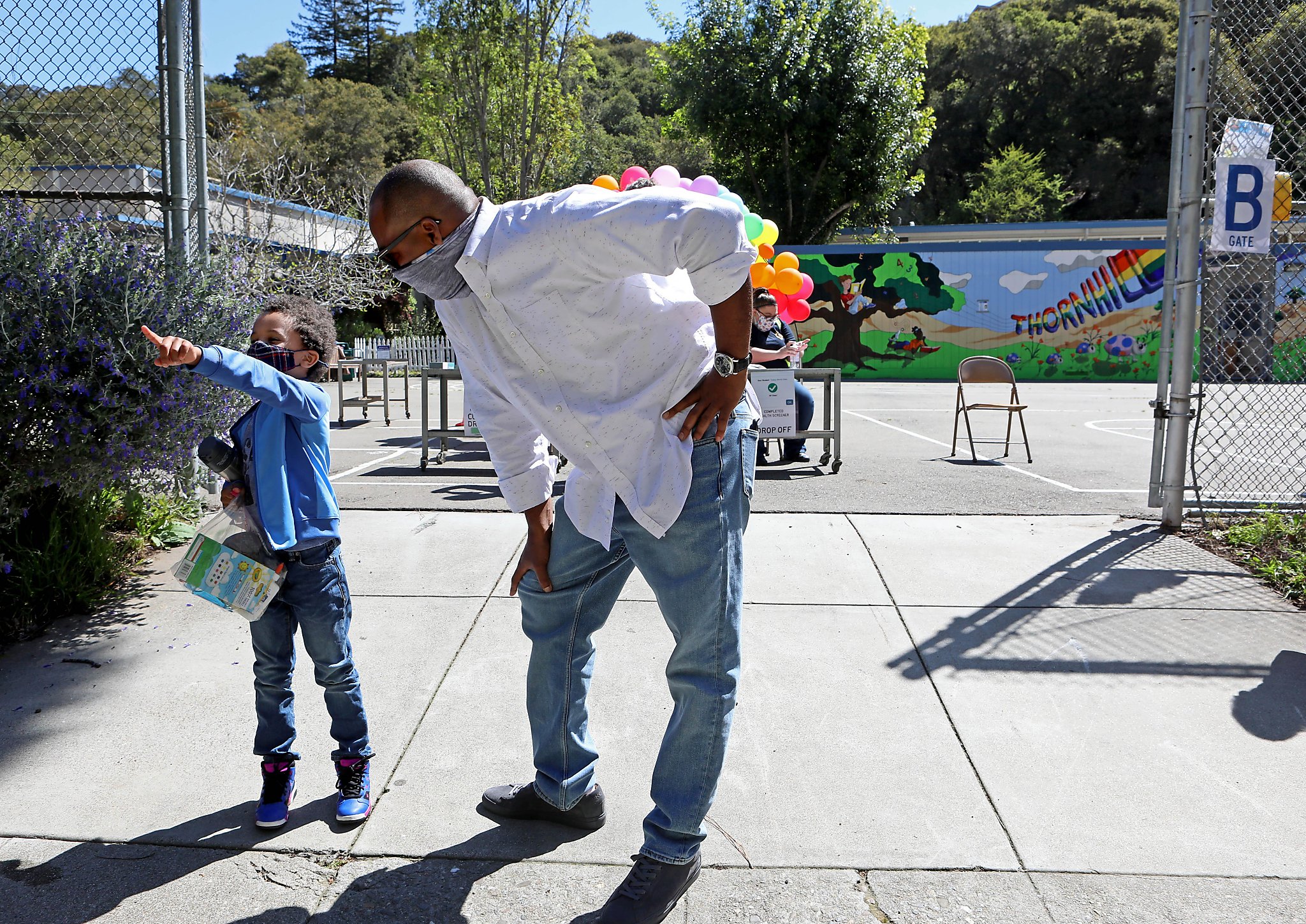 As Oakland schools reopen, students rush into classrooms and parents sigh with relief
