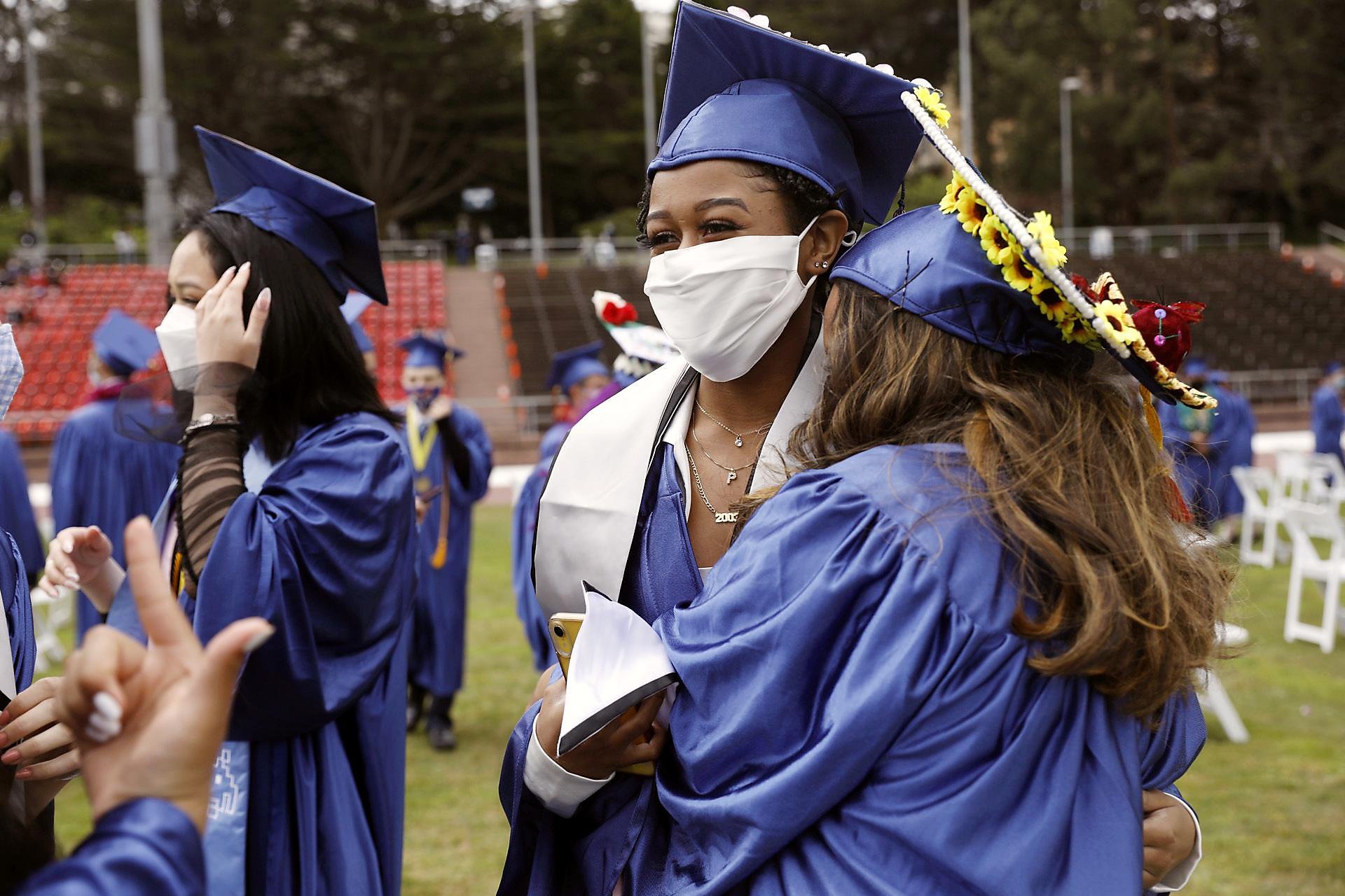 S.F. high school seniors graduate in person after a difficult year marked by loss and upheaval