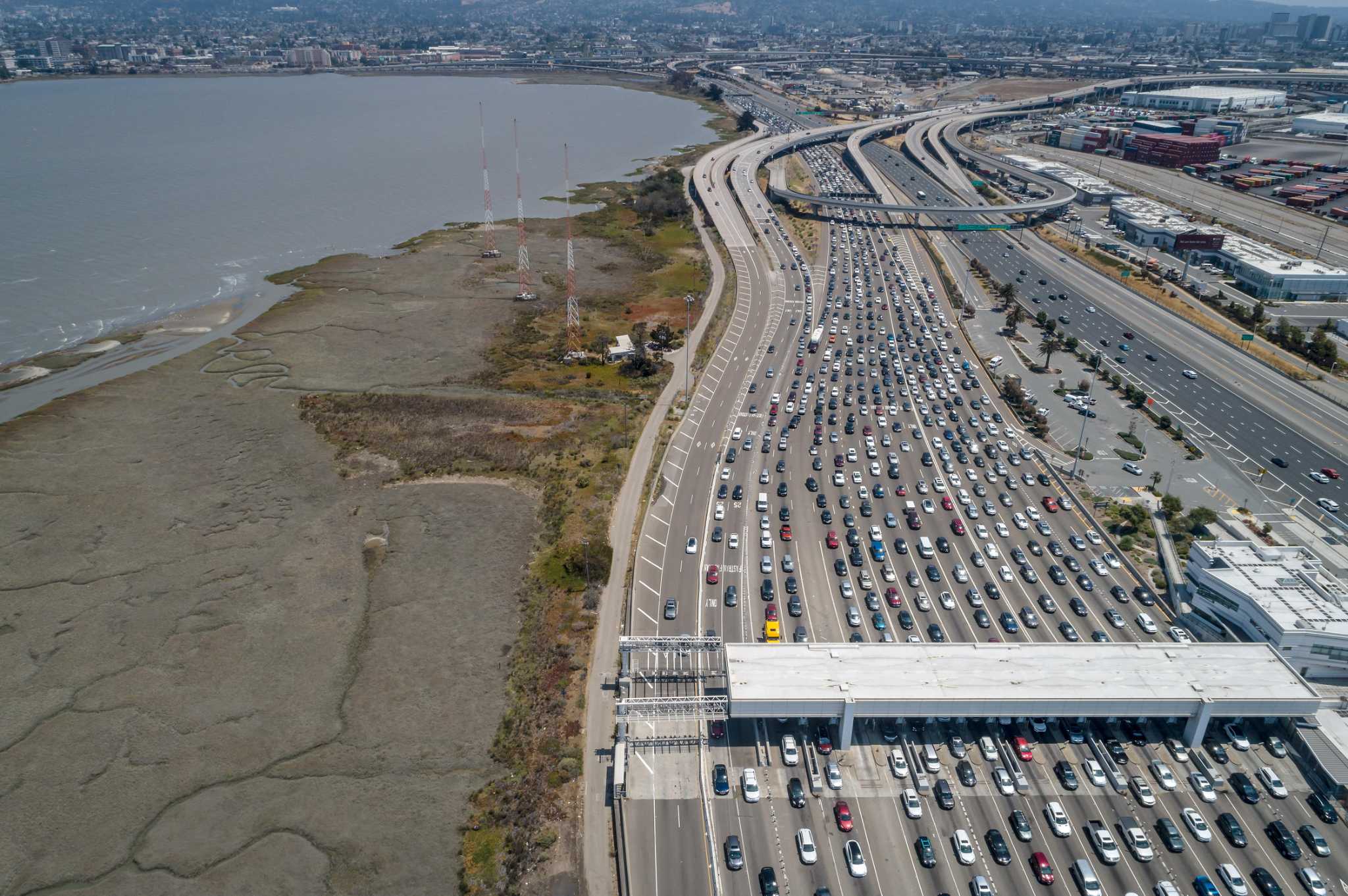 Traffic congestion is making a comeback in the Bay Area, but in a strange new way