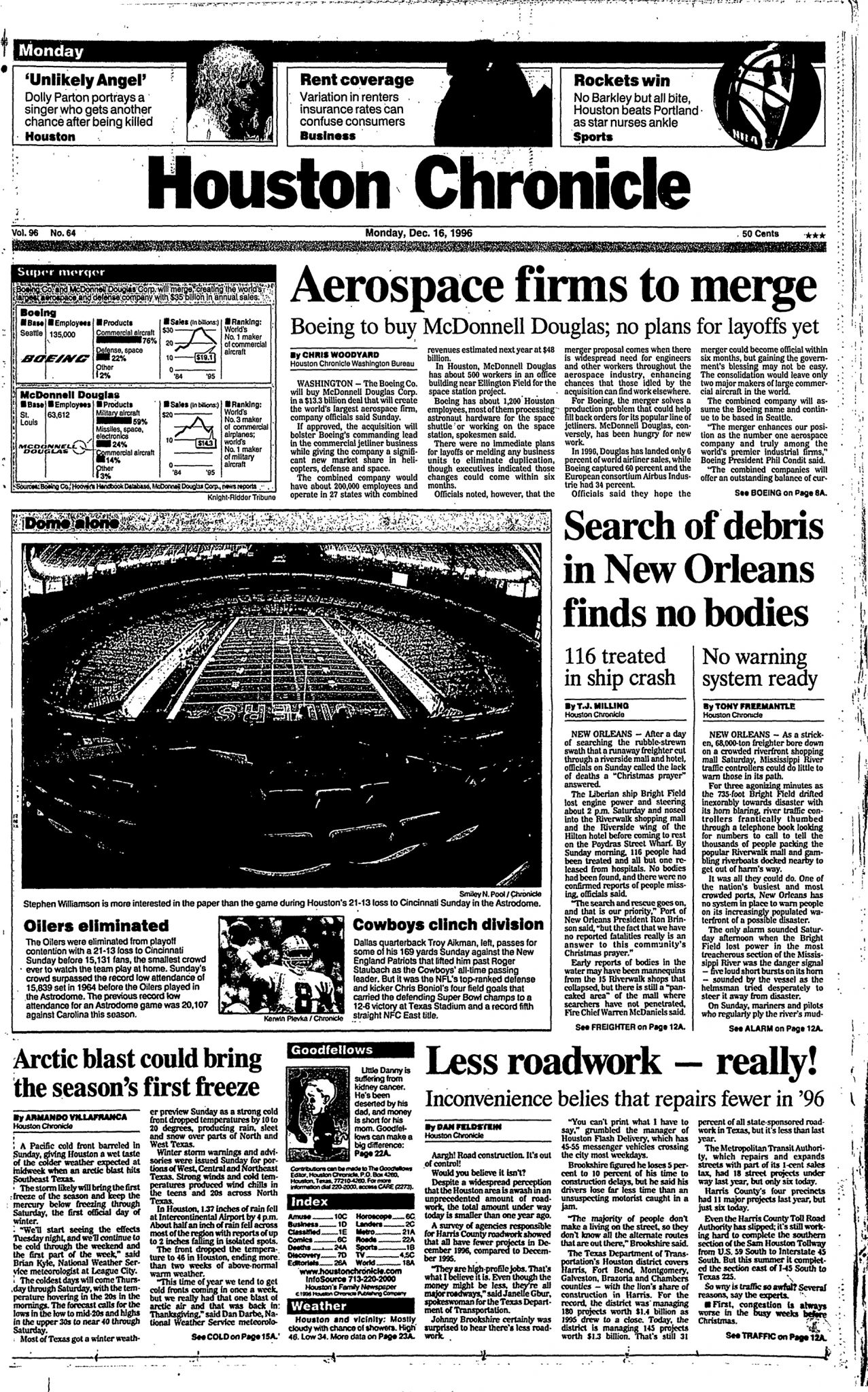 This day in Houston history, Dec. 16, 1996: Oilers era comes to an end