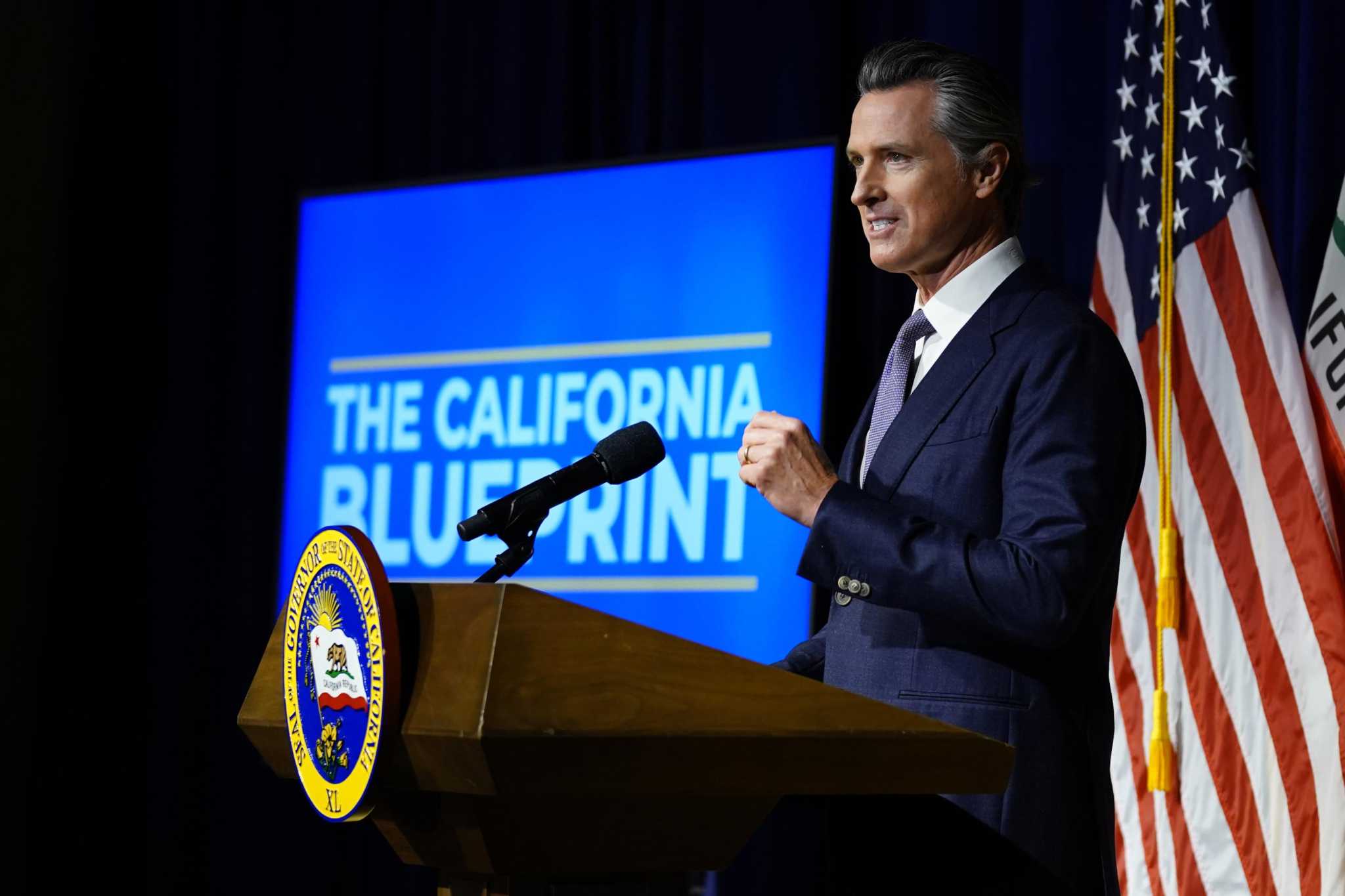 Newsom wants to use California’s $46 billion surplus to combat homelessness, wildfires and other crises