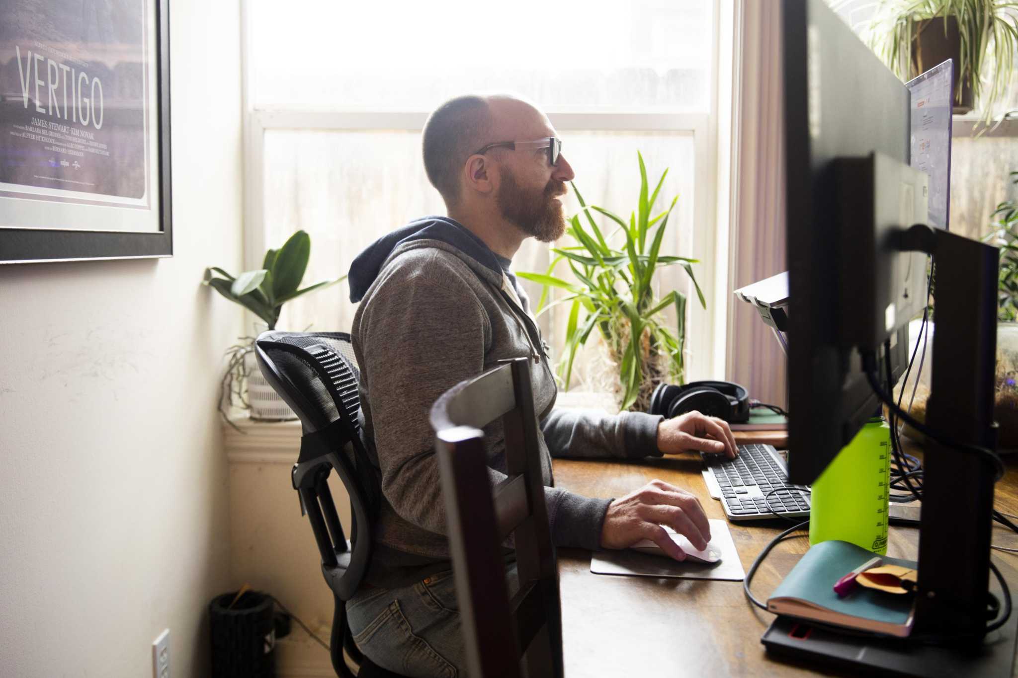 Fewer people working from home