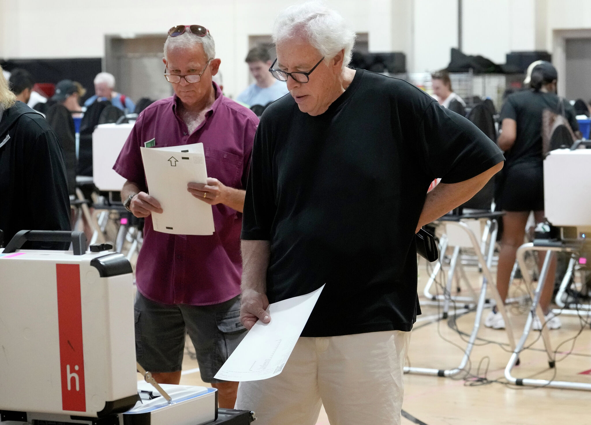 More than a dozen Houston voting sites ran out of ballot sheets