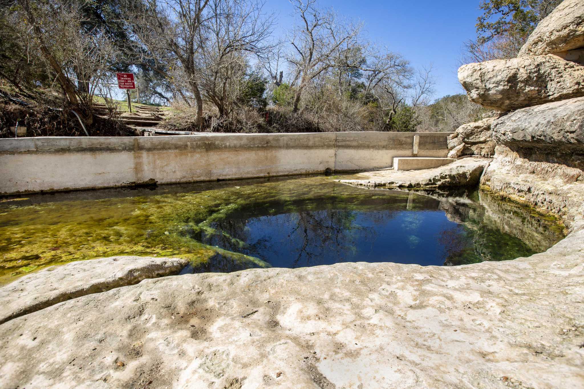 Jacob's Well swimming hole remains closed, dry despite wet April