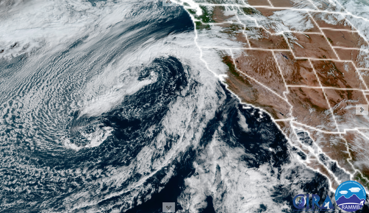 Storm far off the California coast developed two ‘eyes’