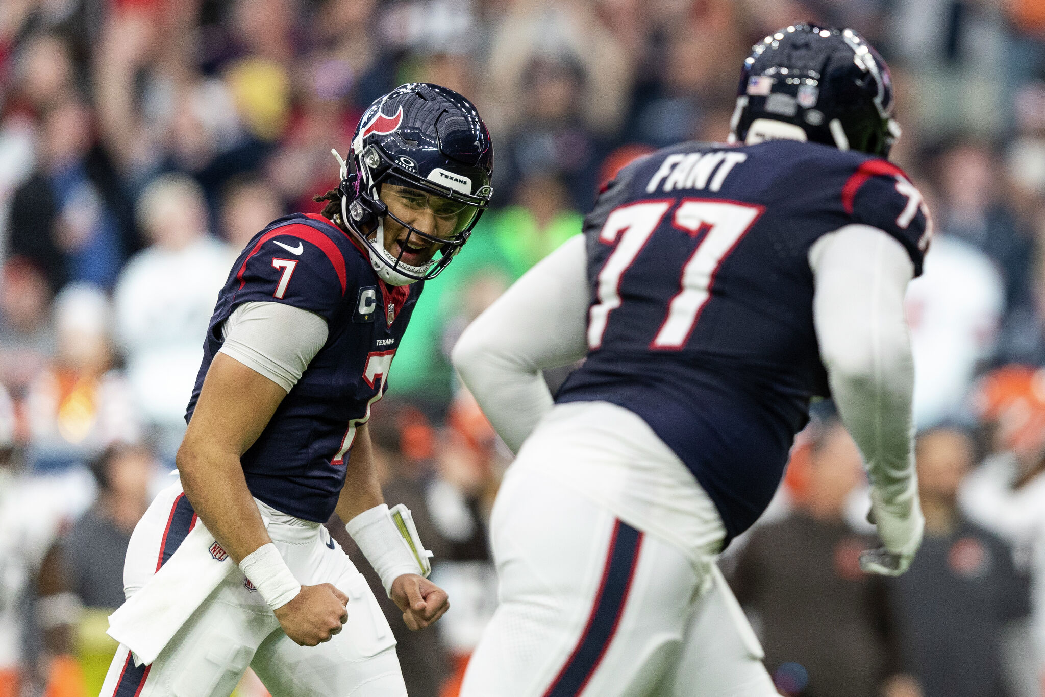 C.J. Stroud sets NFL record with electric playoff debut