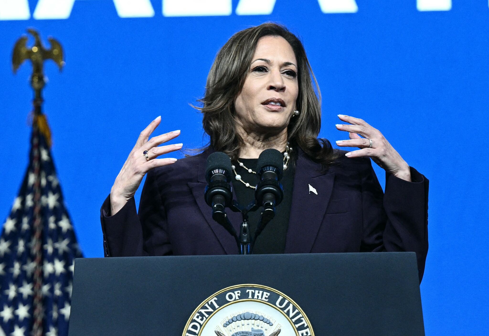 Kamala Harris delivers keynote at AFT Convention in Houston