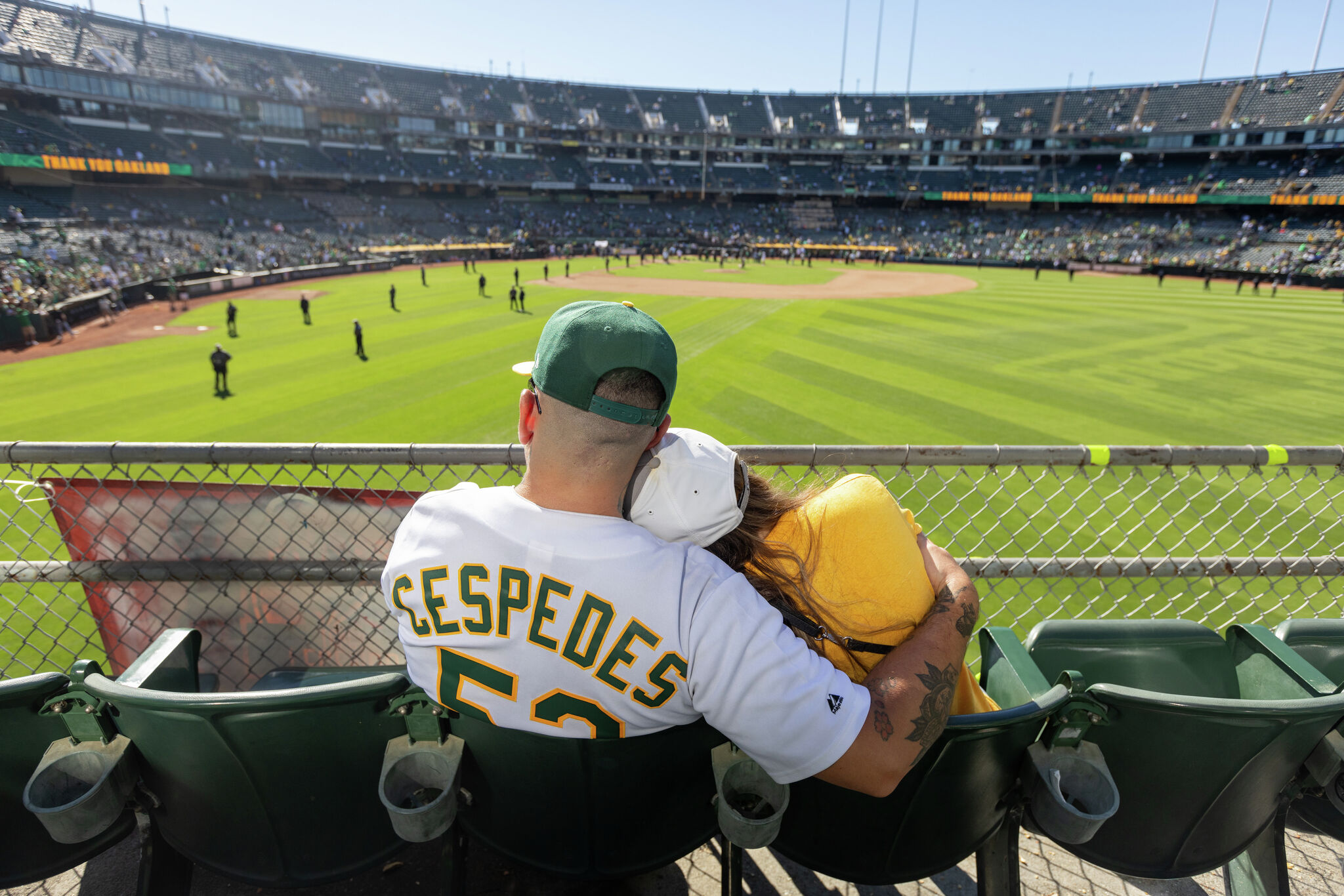 Part celebration, part funeral: The A's final game in pictures