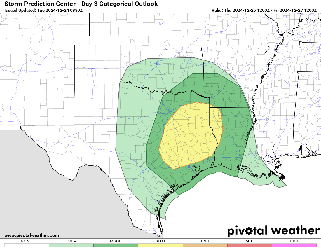 Houston faces wind, tornado risk as cold front arrives Thursday
