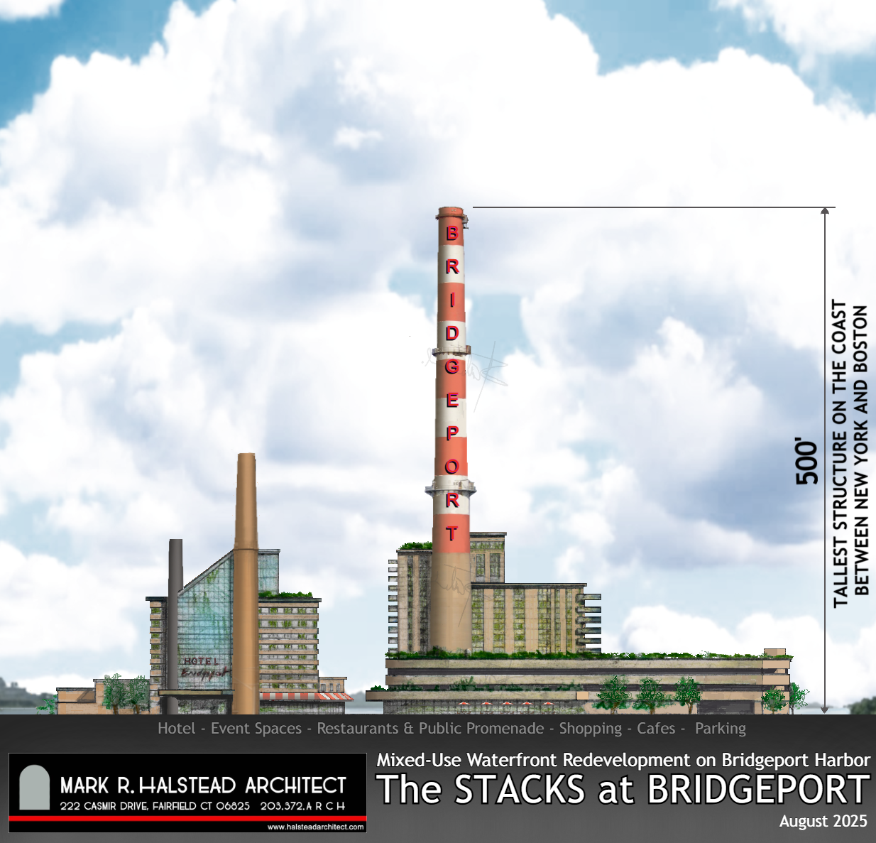 Architect sees alternate future for doomed Bridgeport smokestack