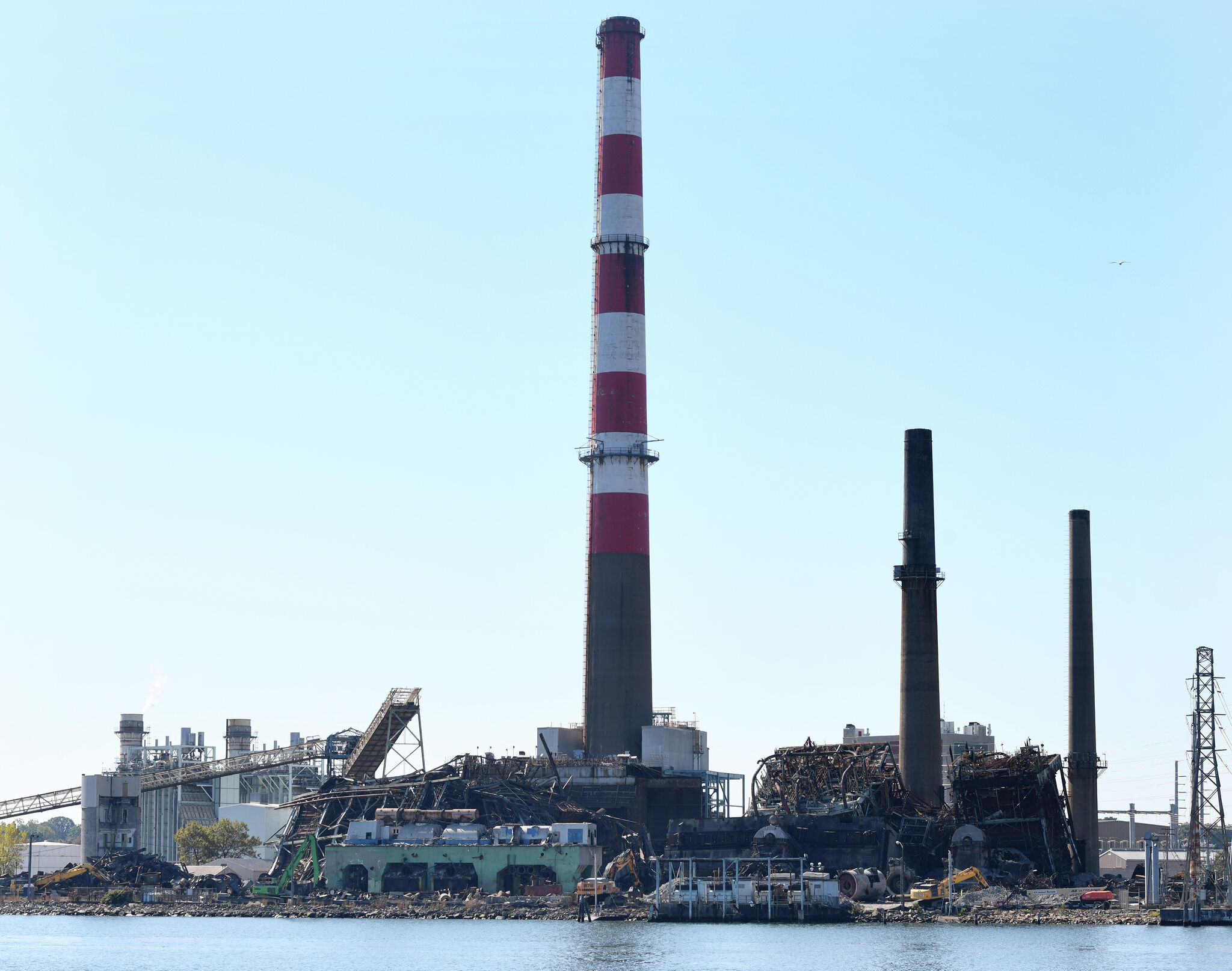 Bridgeport smokestack demolition delayed as larger project stalls