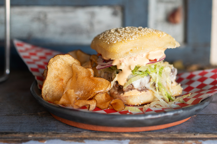 A pyramid-shaped burger is taking over a Calif. coastal hub