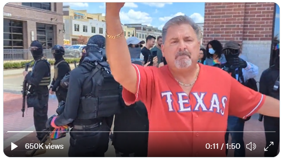 Video: Armed counter-protesters appear at Texas drag brunch