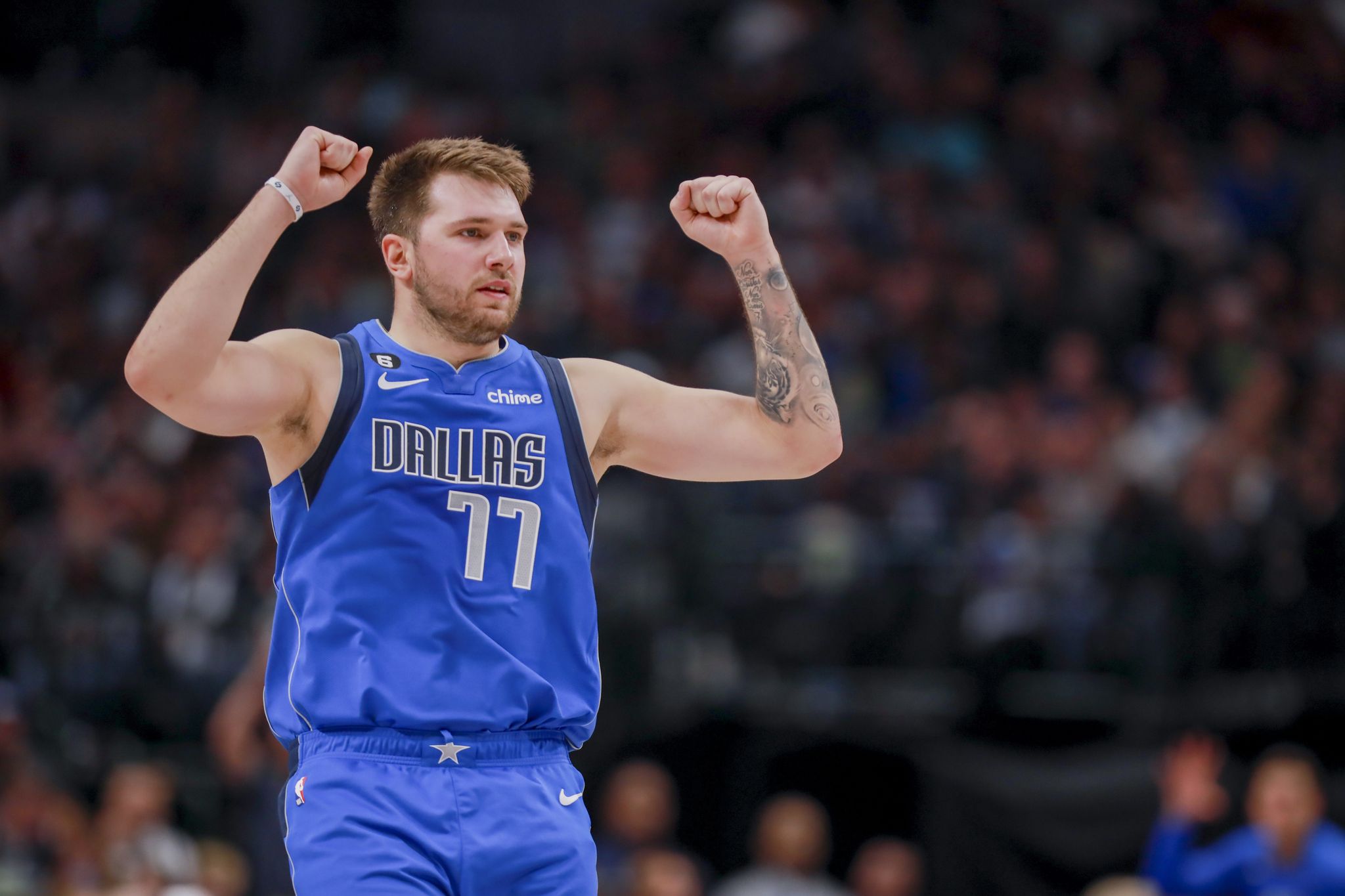 Luka Doncic's historic 50th triple-double leads Mavericks over Nuggets in rare runaway win