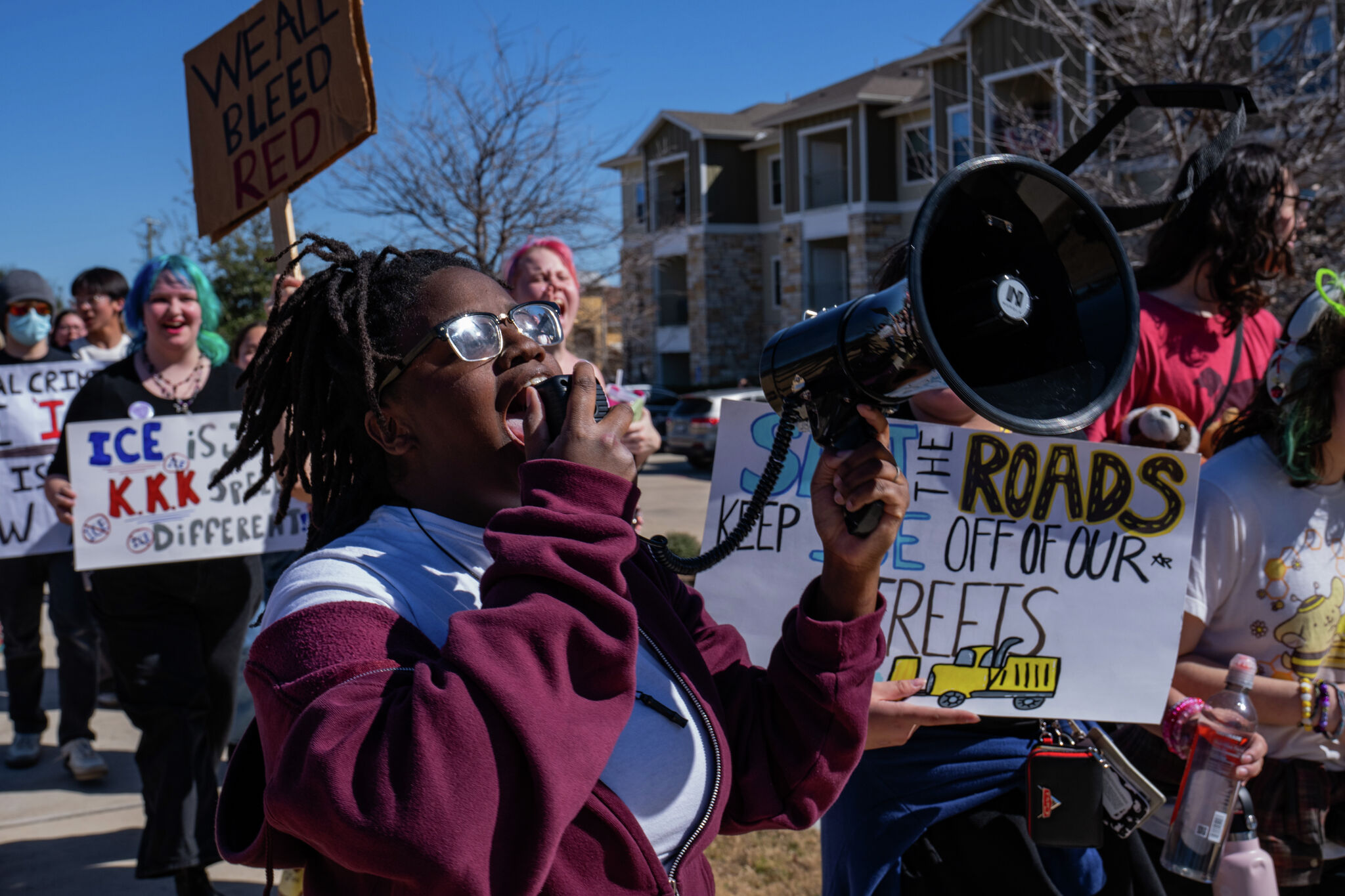 ICE protest prompts student walkout at Round Rock school