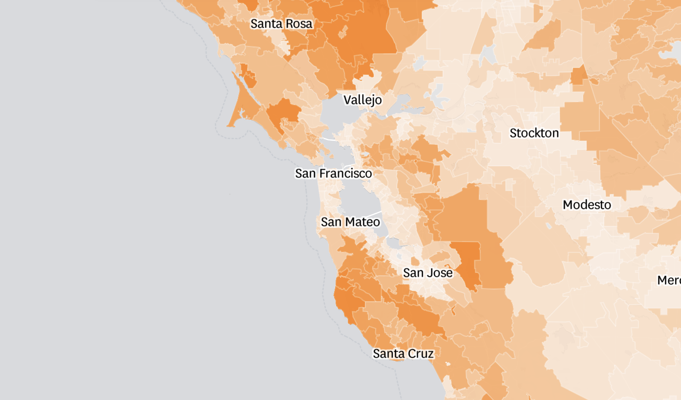 California FAIR Plan home insurance premiums mapped by ZIP code