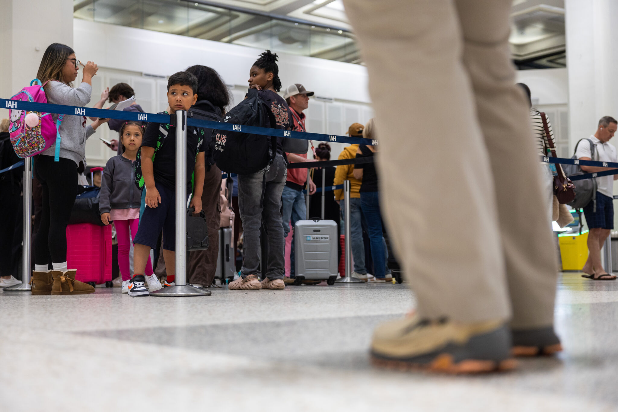 Houston airport waits continue as Trump wants to stop 'chaos'