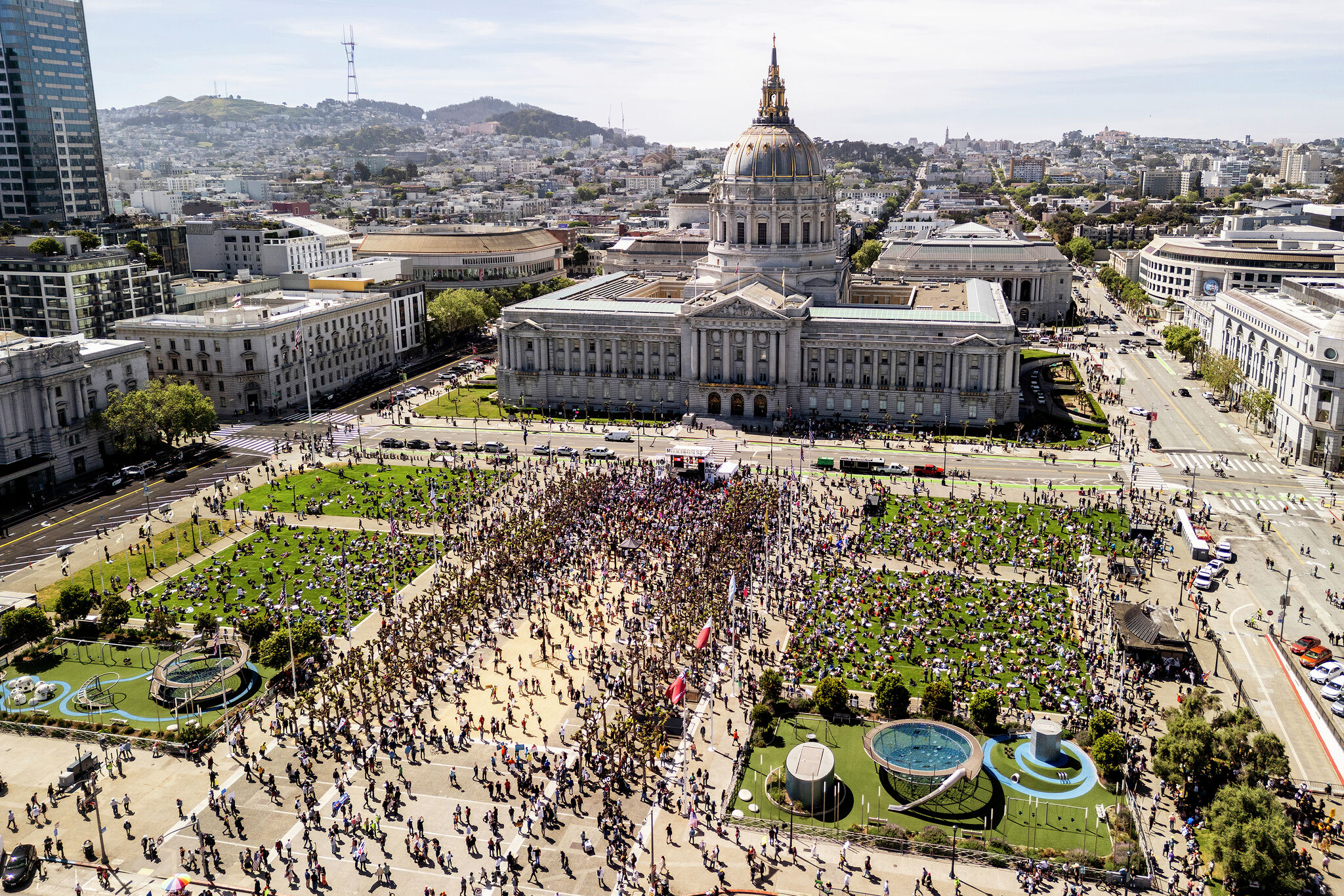 No Kings touts record global turnout as Bay Area protests draw crowds
