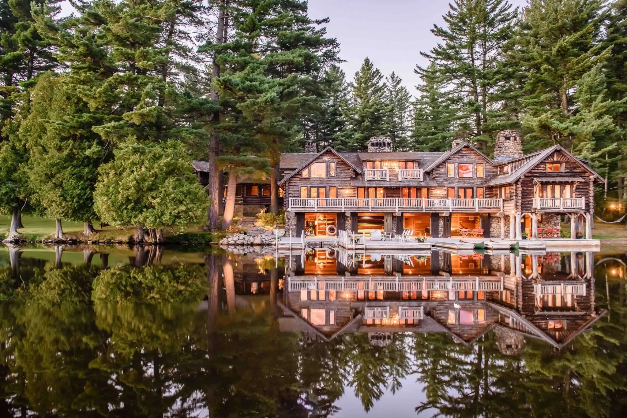 Historic Adirondack Great Camp, Lake Kora, sells for record $79.5M