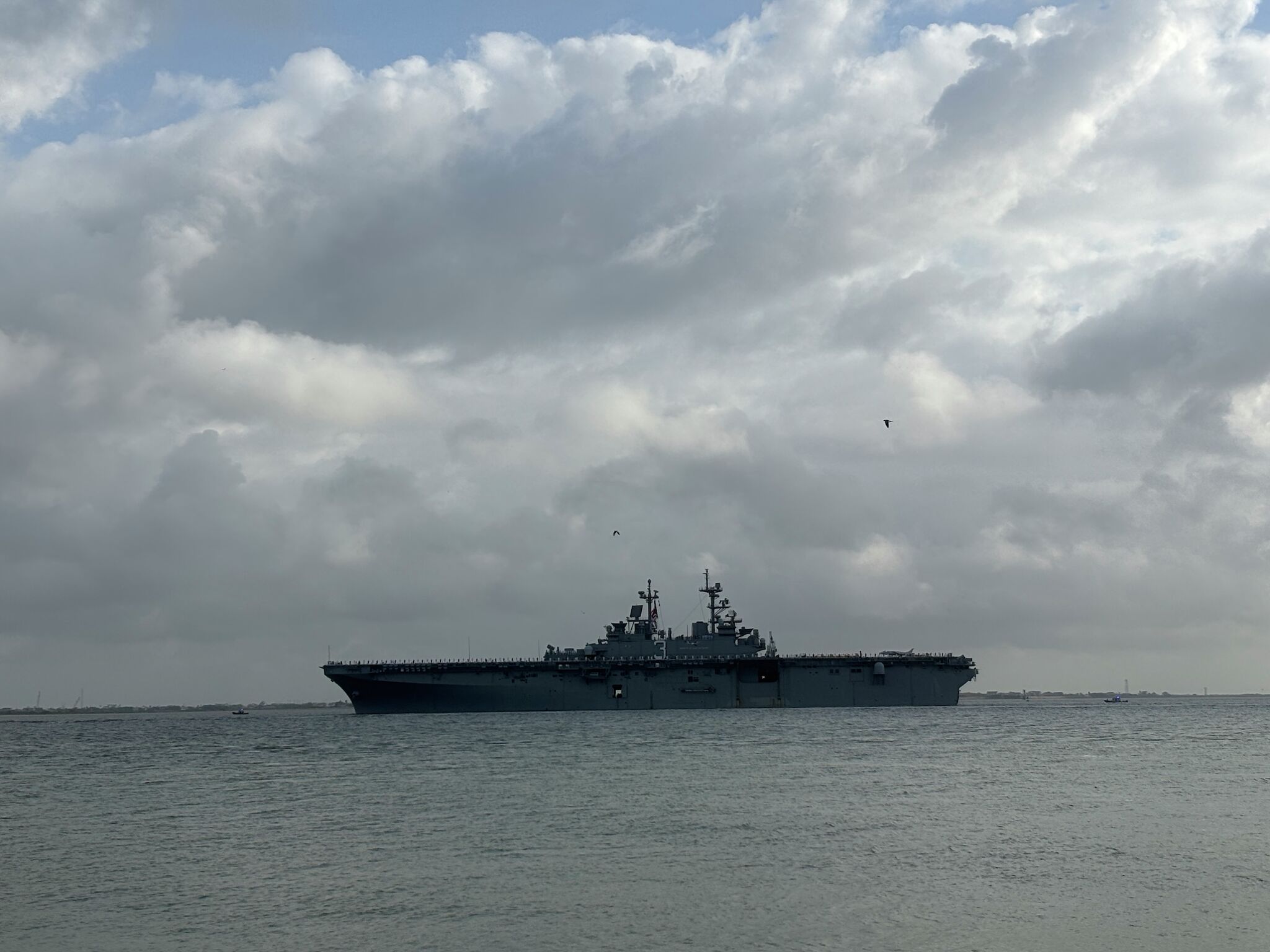 U.S. Navy ships parade through Texas Gulf Coast city