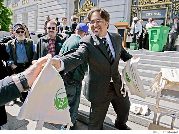 SF supes vote to ban plastic bags in stores