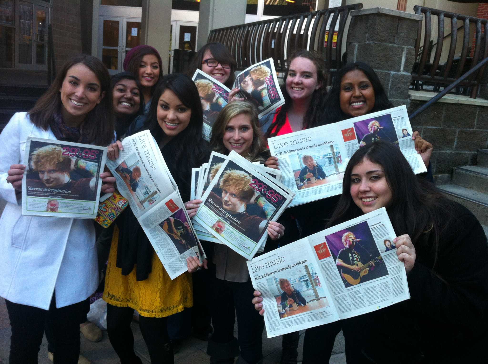 Houston fans line up for Ed Sheeran