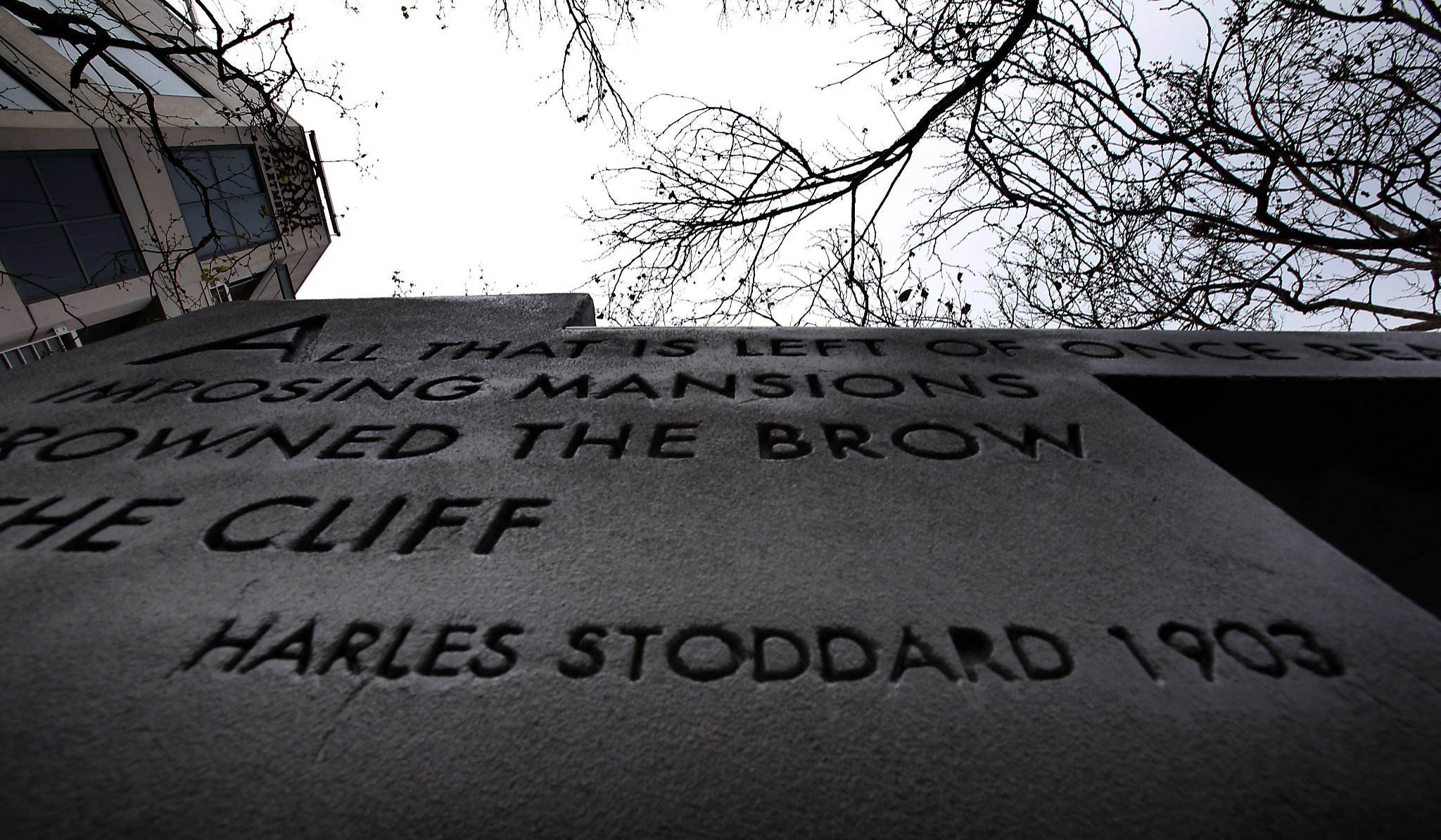 Typo mars S.F. marker to writer Charles Stoddard
