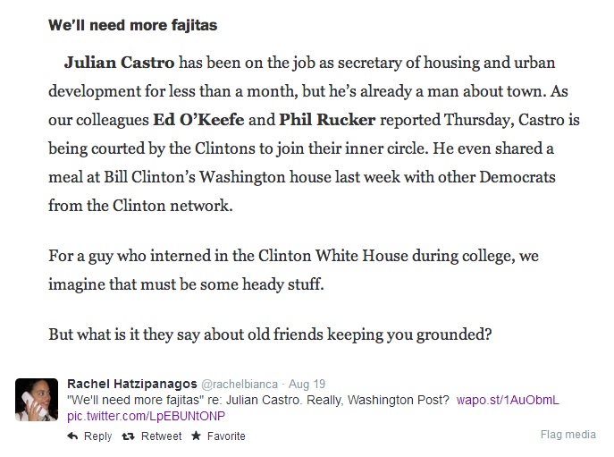 Washington Post apologizes for 'fajita' headline in Julian Castro article