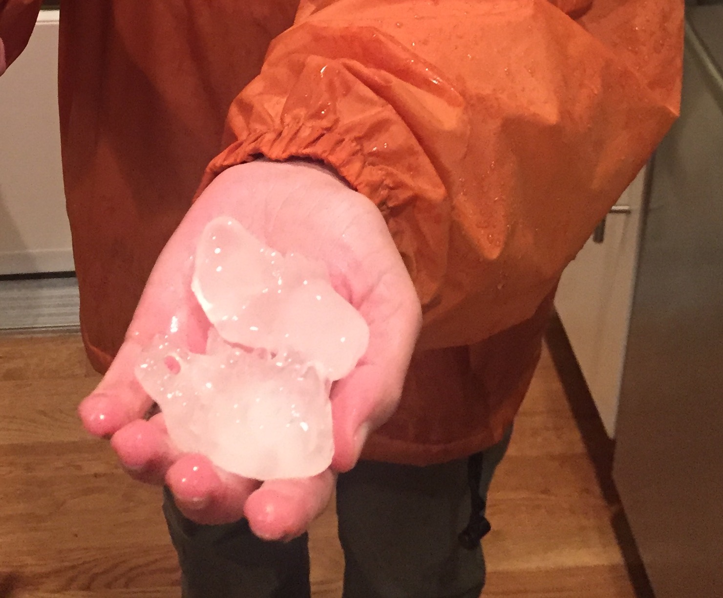 Golf-ball-sized hail, showers hit San Antonio
