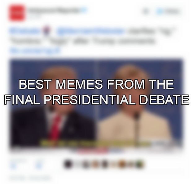 Internet reacts to final presidential debate with hilarious memes