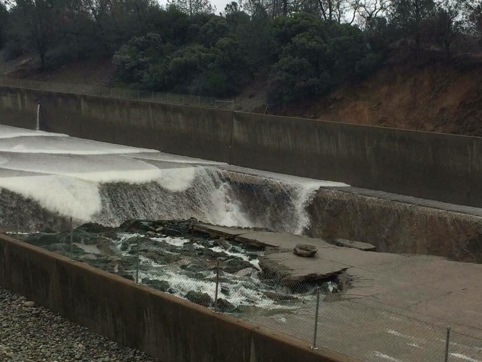 DWR investigates concrete erosion at Oroville Dam