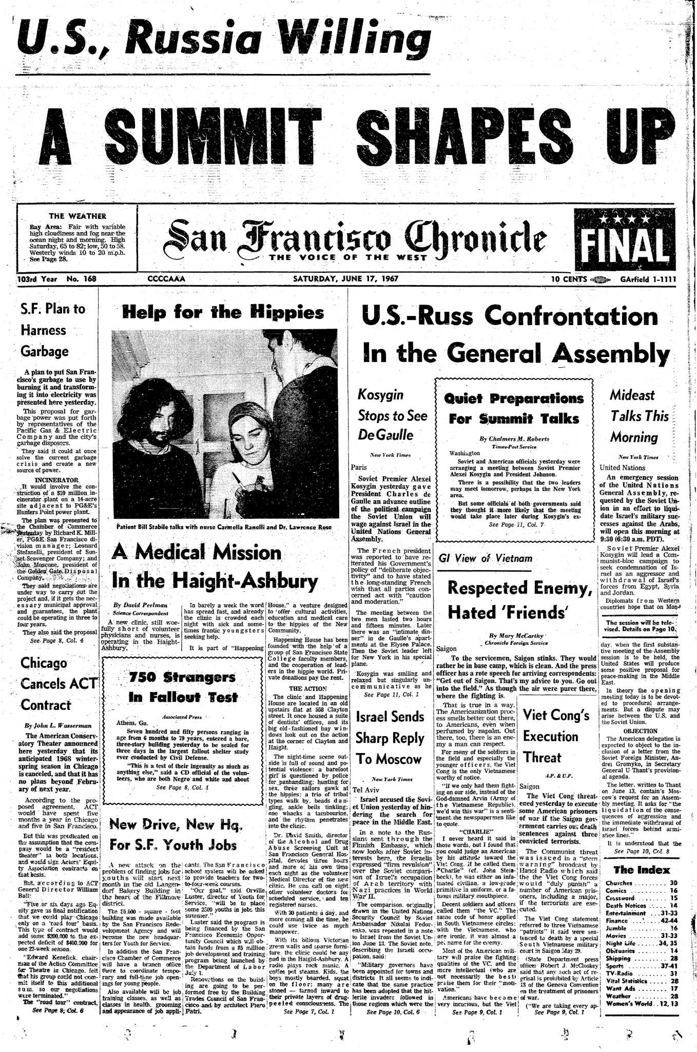 Haight-Ashbury Free Clinic, as it was described in 1967